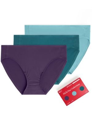 Spanx Smooth Fit-To-You Bikini 3-Pack Box - Purple