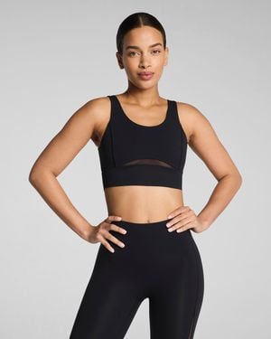 Spanx Bodyline Sheerious Longline Sports Bra - Black