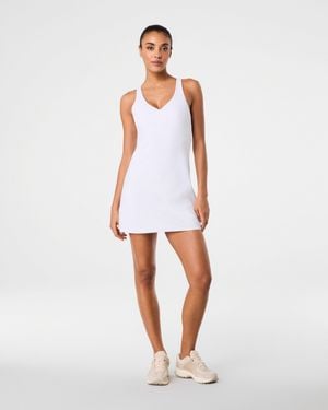 Spanx Shape Get Moving V-Neck Dress - White
