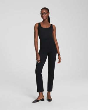 Spanx Supersmooth Perfectfit Ponte Slim Straight Pants - Black