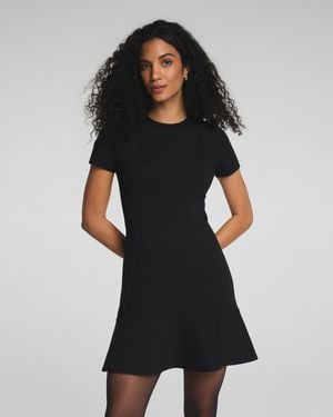 Spanx Ponte Flare Mini Dress - Black