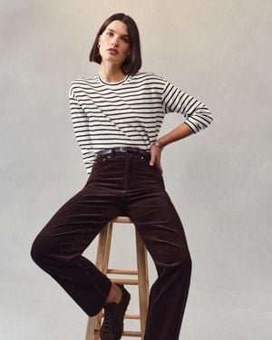 Spanx Shape Authentic 360 Corduroy 90S Straight Leg - Red