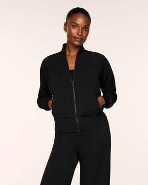 Spanx Airessentials Pintuck Track Jacket - Black