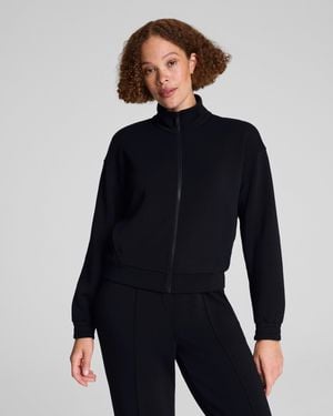Spanx Airessentials Brushed Full Zip Jacket - Blue