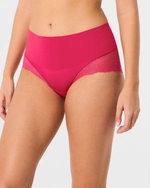 Spanx Supersmooth Undie-Tectable Lace Hi-Hipster - Pink