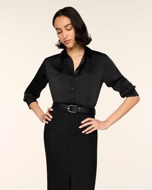 Spanx Silky Smooth Button-Down Bodysuit - Black