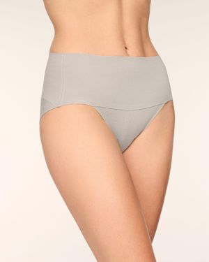 Spanx Supersmooth Undie-Tectable Supima Cotton Hi-Leg Brief - Gray