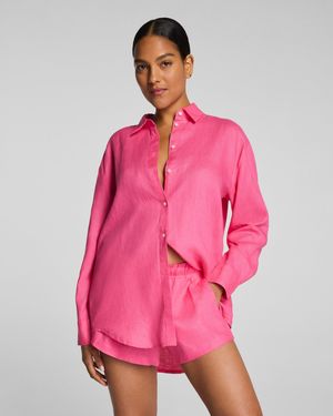Spanx Beach Button Down - Pink