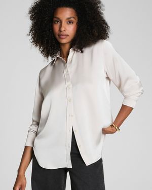 Spanx Silky Smooth Button Down - White