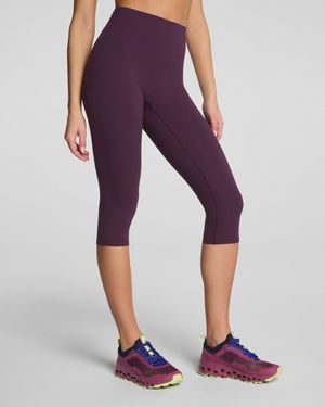 Spanx Shape Bodyline Cropped Leggings With Mid-Tummy Compression, 19" - Purple