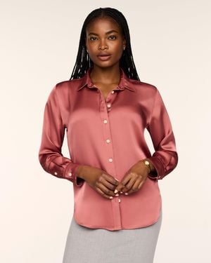 Spanx Silky Smooth Button Down - Pink