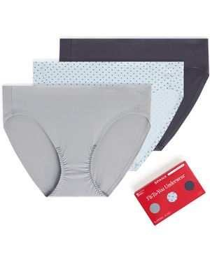 Spanx Smooth Fit-To-You Bikini 3-Pack Box - Gray