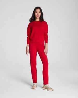 Spanx Airessentials Slim Straight Pants - Red