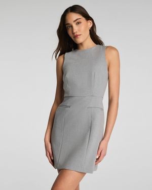 Spanx Wellsuited Sleeveless Crewneck Mini Dress - Gray