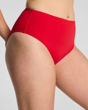 Spanx Shape Swim Hi-Rise Bikini Bottom - Red