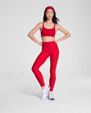 Spanx Smooth Onform Full-Length Leggings - Red
