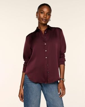 Spanx Silky Smooth Button Down - Red