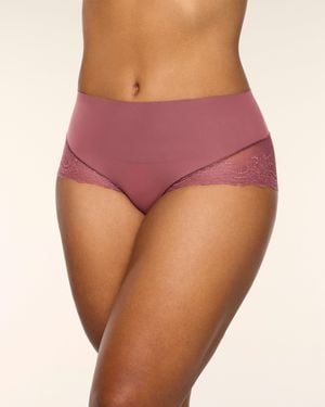 Spanx Supersmooth Undie-Tectable Lace Hi-Hipster - Pink
