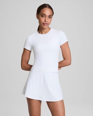 Spanx Get Moving Rib T-Shirt - White