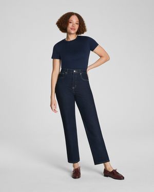 Spanx Shape Authentic 360 90S Straight Leg Jeans, Marina - Blue