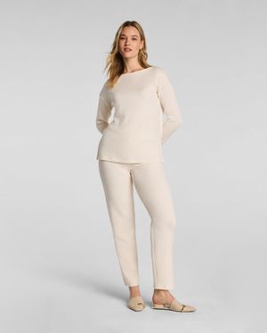 Spanx Airessentials Slim Straight Pants - Natural