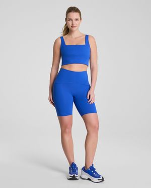 Spanx Shape Booty Boost Bike Short, 8" - Blue