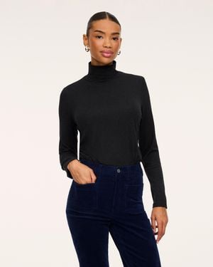 Spanx Cashknit Turtleneck Bodysuit - Blue
