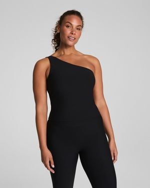 Spanx Smooth Onform Asymmetrical Tank Top - Black