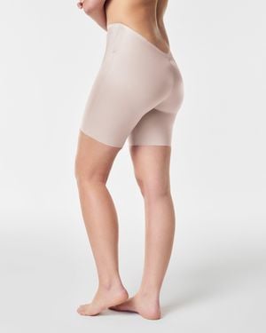 Spanx Shape Suit Your Fancy Low-Back Mid-Thigh Shorts - Pink