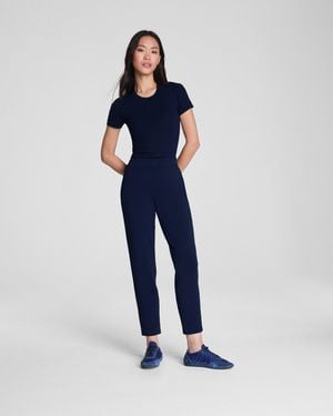 Spanx Airessentials Slim Straight Pants - Blue