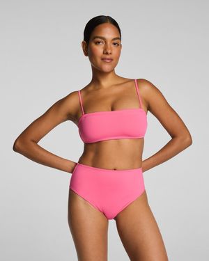 Spanx Smooth Swim Bandeau Bikini Top - Pink