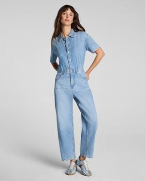 Spanx Supersmooth Authentic 360 Lightweight Barrel Leg Jumpsuit - Blue