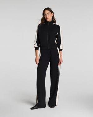 Spanx Airessentials Colorblock Track Pants - Black
