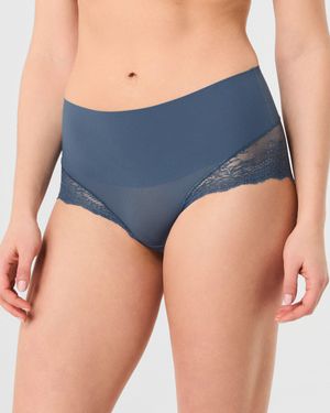 Spanx Supersmoothtm Undie-tectable® Lace Hi-hipster - Blue
