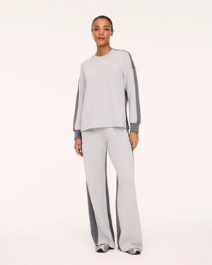 Spanx Airessentials Colorblock Wide Leg Pants - Natural