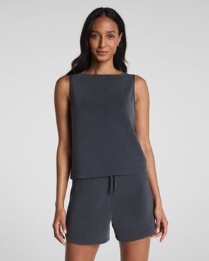 Spanx Airessentials Sandwashed Boatneck Tank Top - Blue