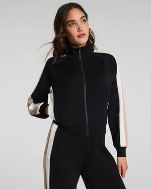 Spanx Airessentials Colorblock Track Jacket - Black