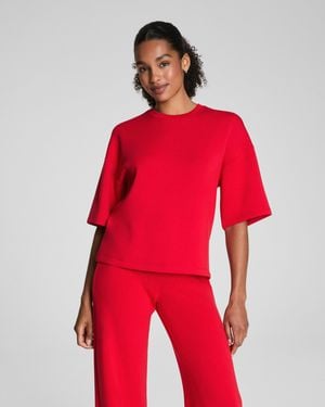 Spanx Airessentials Relaxed T-Shirt - Red