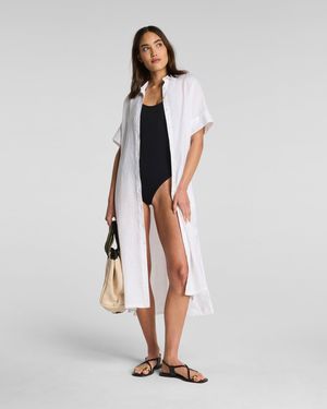 Spanx Beach Midi Dress - White