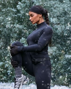 Spanx Get Moving Brushed Contour Half Zip Top - Blue