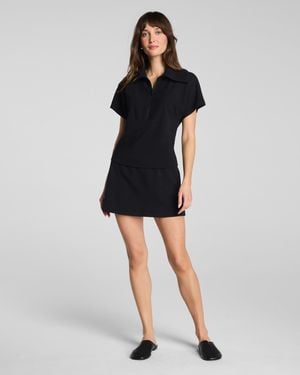 Spanx Airessentials French Rib Skort, 15" - Black