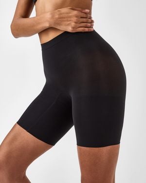 Spanx Sculpt Seamless Power Mid-Thigh Shorts - Black