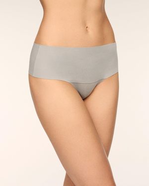 Spanx Supersmooth Undie-Tectable Supima Cotton Thong - Gray
