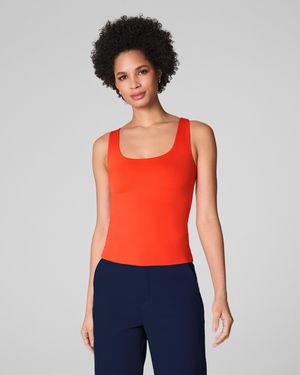 Spanx Smoothtm Jersey Scoop Neck Tank - Red