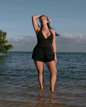 Spanx Beach Short, 3" - Black