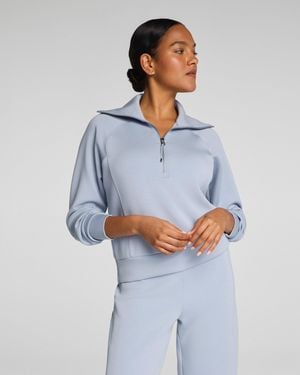 Spanx Airessentials Half Zip Top - Blue