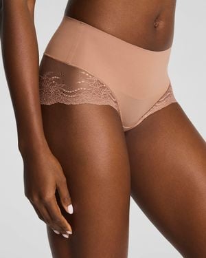 Spanx Supersmooth Undie-Tectable Lace Hi-Hipster - Brown