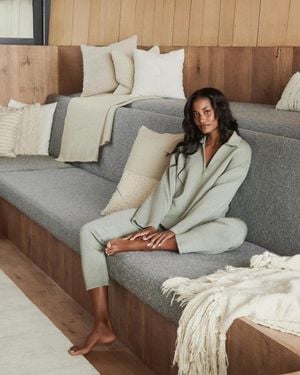 Spanx Airessentials Long Sleeve Polo Top - Green