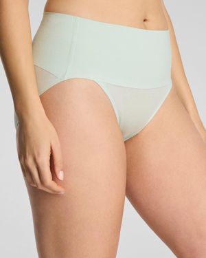 Spanx Supersmooth Undie-Tectable Supima Cotton Hi-Leg Brief - Green