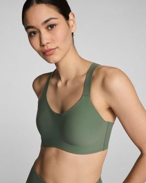 Spanx Boostup Medium Impact Sports Bra - Green